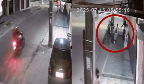 Vídeo revoltante: Assalto violento em parada de ônibus no Novo Aleixo às 5h da manhã