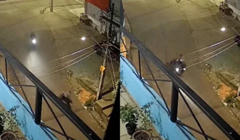 Veja o vídeo: motociclistas colidem de frente e destroem motos em acidente no Zumbi