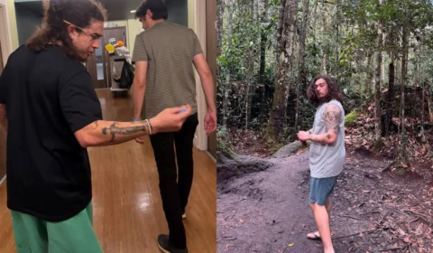 Veja vídeo: Whindersson Nunes mergulha em cachoeira em Presidente Figueiredo com ‘cigarrinho’ na orelha