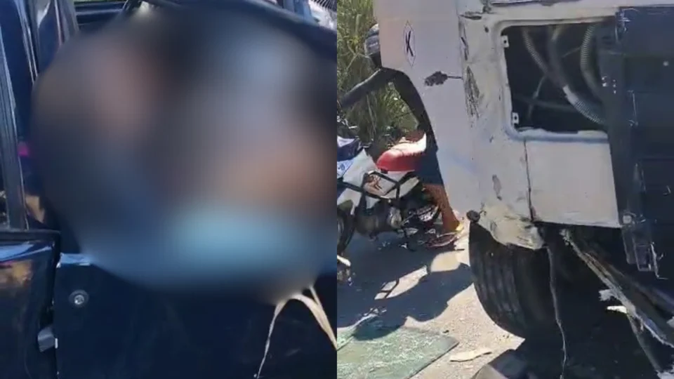 Vídeo mostra casal gravemente ferido em colisão na zona Leste, próximo ao Conjunto Lula