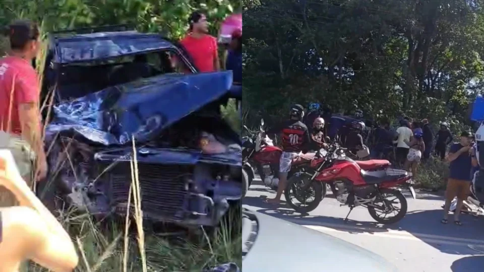 Vídeo: Mulher morre em grave acidente no Conj. Lula; motorista está em estado grave