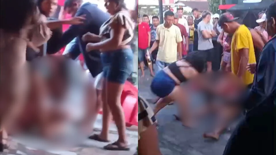 Vídeo: Travesti é esfaqueada durante confusão em ‘inferninho’ na Praça dos Bois, em Parintins