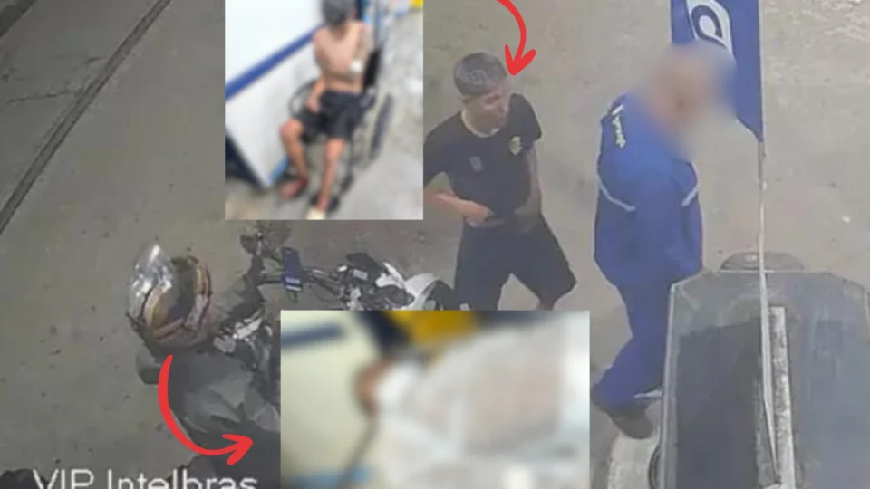 Veja o vídeo: Dupla toca o terror em posto de combustível e termina baleada após perseguição da ROCAM