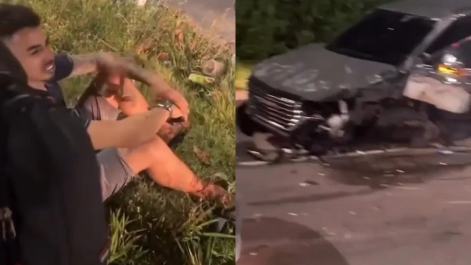 Veja o vídeo: Blogueiro Will Robson nega que estava dirigindo caminhonete envolvida em acidente no Tarumã