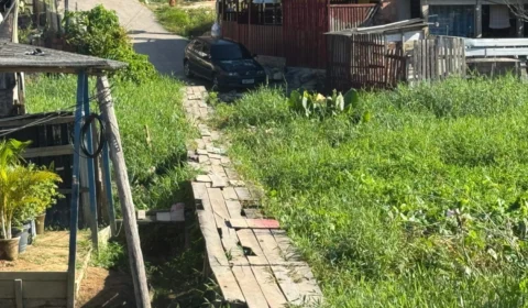 Moradores do Jorge Teixeira cobram melhorias em ponte precária na rua Alfazema