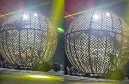 VEJA VÍDEO: Colisão entre seis motoqueiros no Globo da Morte interrompe show e apavora público