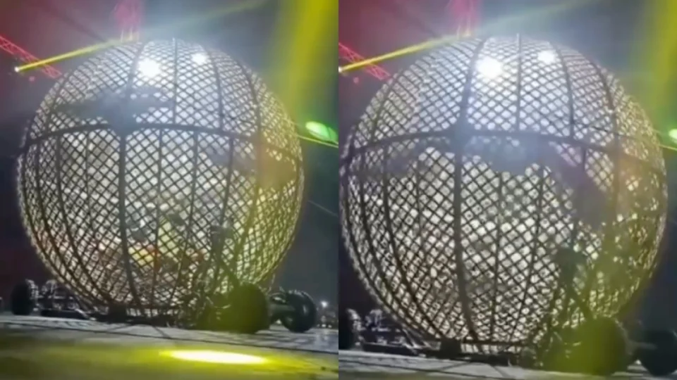 VEJA VÍDEO: Colisão entre seis motoqueiros no Globo da Morte interrompe show e apavora público