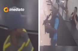 VEJA VÍDEO: Bandidos fortemente armados invadem loja e aterrorizam funcionários no Centro de Manaus