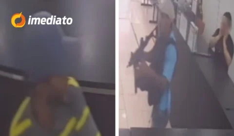 VEJA VÍDEO: Bandidos fortemente armados invadem loja e aterrorizam funcionários no Centro de Manaus