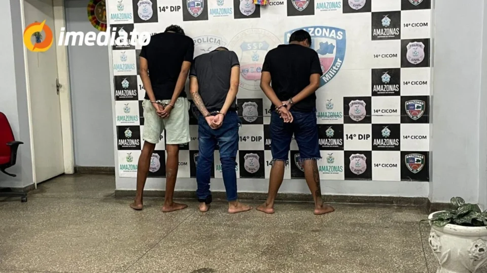 ROCAM prende três criminosos após sequestro e assalto a motorista de aplicativo no bairro Coroado