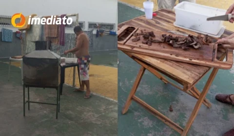 VEJA VÍDEO: Detentos entram com um boi inteiro e bebidas alcoólicas para fazer churrasco dentro de presídio