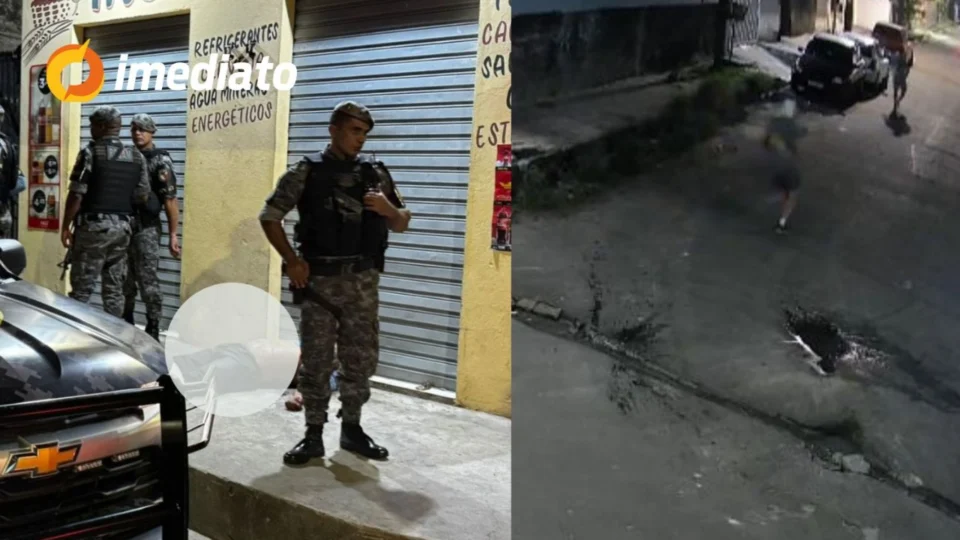 VEJA: Vídeo mostra bandidos fugindo durante tiroteio após tentativa de assalto a mercadinho no Parque das Nações