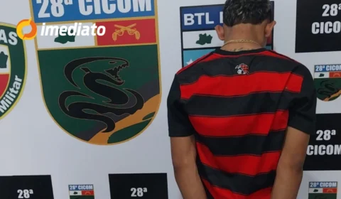 Polícia Militar prende vulgo ‘Feião’ com mandado de prisão em aberto no bairro Colônia Antônio Aleixo