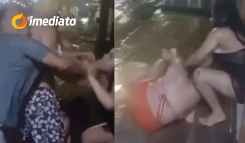 VEJA VÍDEO: Mulheres trocam socos e puxão de cabelo durante festa em ‘adega’ no bairro Mauazinho