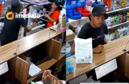 Assaltante ameaça funcionária com arma de fogo durante roubo em clínica veterinária no bairro Tancredo Neves