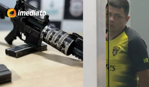 Rocam prende homem com fuzil na Zona Sul de Manaus após denúncia anônima