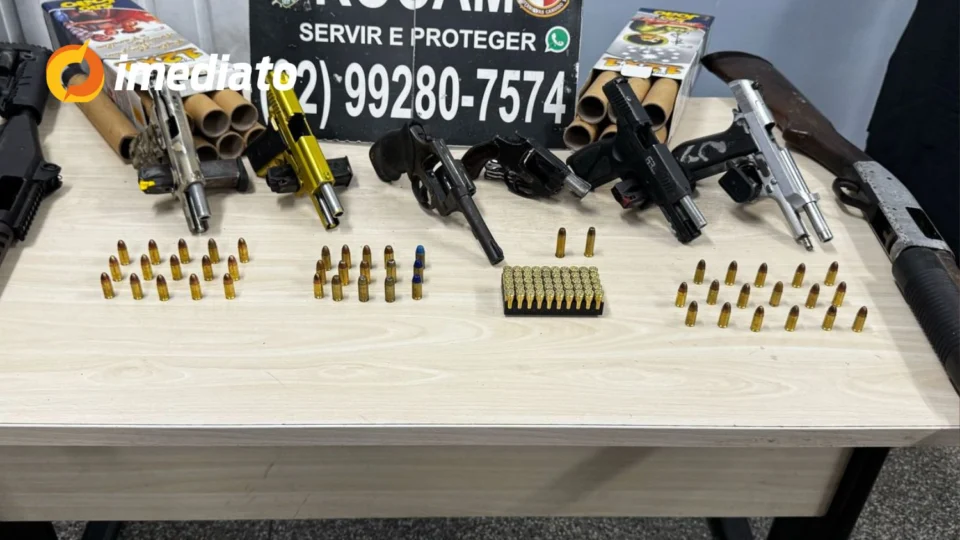 Foguetório em Manaus termina com prisões e armas apreendidas na comunidade Fátima 1