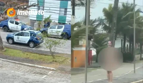 VEJA VÍDEO: Mulher anda nua e confessa ter matado o próprio pai a facadas ao ficar estressada por cuidar do idoso