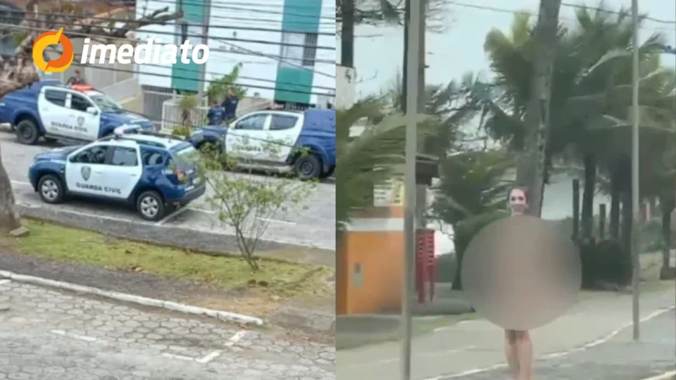 VEJA VÍDEO: Mulher anda nua e confessa ter matado o próprio pai a facadas ao ficar estressada por cuidar do idoso