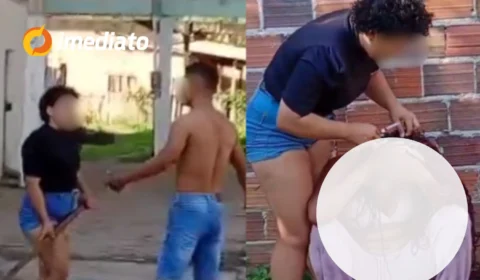 CENA CHOCANTE: Mulher da paulada na cabeça do marido, agride e corta cabelo de suposta amante no Pará