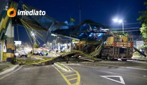 Avenida Torquato Tapajós terá desvios neste domingo (3) para demolição de passarela