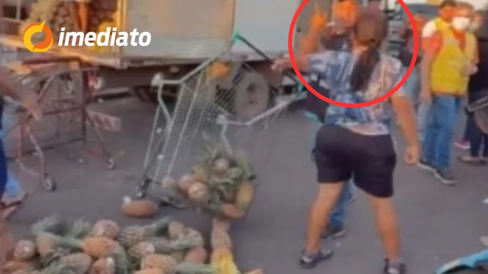 VEJA VÍDEO: Imagens flagram ação bruta de fiscais contra vendedora ambulante no Centro de Manaus