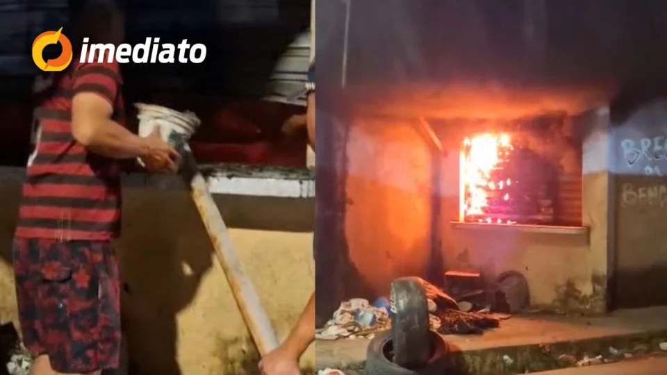 VEJA VÍDEO: Incêndio atinge comércio no bairro Campos Sales e é contido com apoio da população