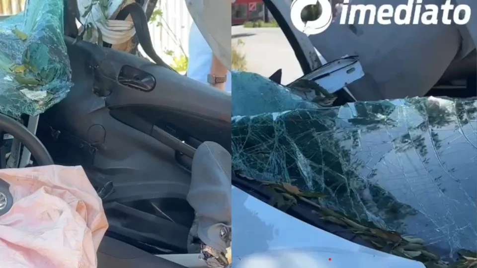 Homem morre após carro colidir com árvore na Zona Norte de Manaus