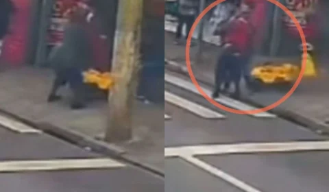 VÍDEO: Mãe reage e impede tentativa de sequestro de filho em frente a farmácia em São Paulo