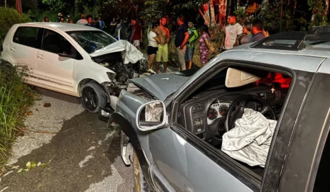 Colisão entre dois carros deixa casal ferido no Ramal do Ipiranga, no Distrito Industrial 2