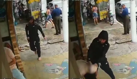 Veja o vídeo: homem é morto por criminoso encapuzado em plena luz do dia em Belém