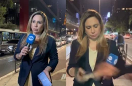 Jornalista quase tem celular roubado durante gravação na Avenida Paulista, em São Paulo