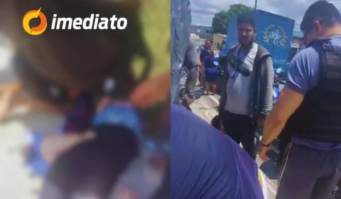 Acidente envolvendo carro e moto deixa casal ferido Avenida Alphaville, em Manaus