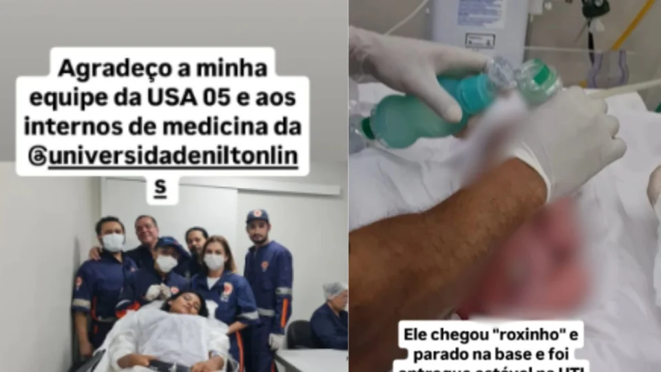 Equipe do SAMU realiza parto de emergência e salva recém-nascido em unidade de Manaus