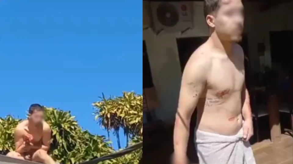 Com a boca na butija: Marido chega de surpresa em casa e flagra esposa com amante, que foge pelos telhados