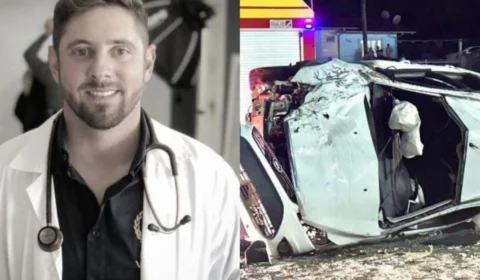 Tragédia: Veterinário morre após carro capotar na BR-470, em Rio do Sul