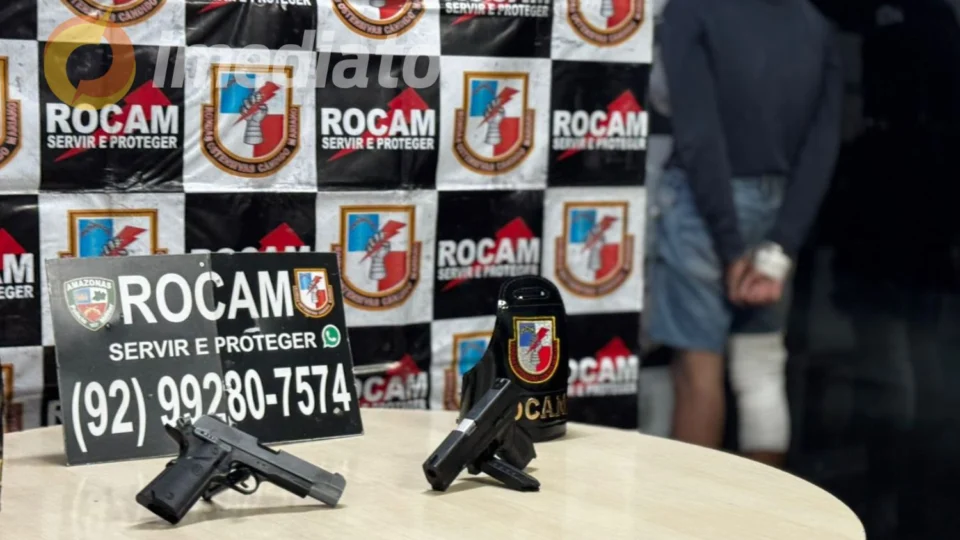 Assaltante é preso e simulacros são apreendidos pela ROCAM no Japiim