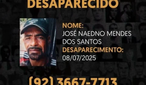 Família pede ajuda para encontrar homem desaparecido há quase um mês em Manaus