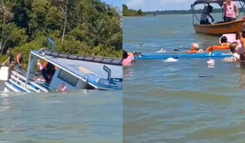 Naufrágio no Rio Tapajós mobiliza resgate e deixa passageiros em pânico em Itaituba