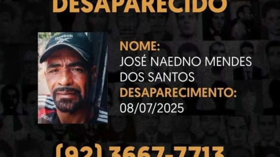 Família pede ajuda para encontrar homem desaparecido há quase um mês em Manaus