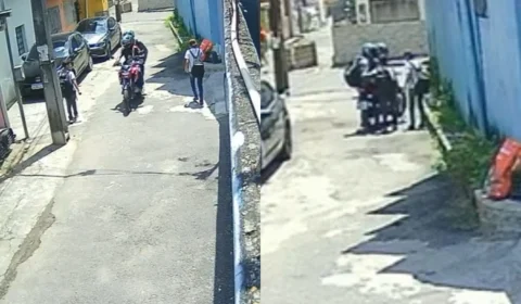 Veja o vídeo: Crianças sofrem tentativa de assalto no Coroado após saírem da escola