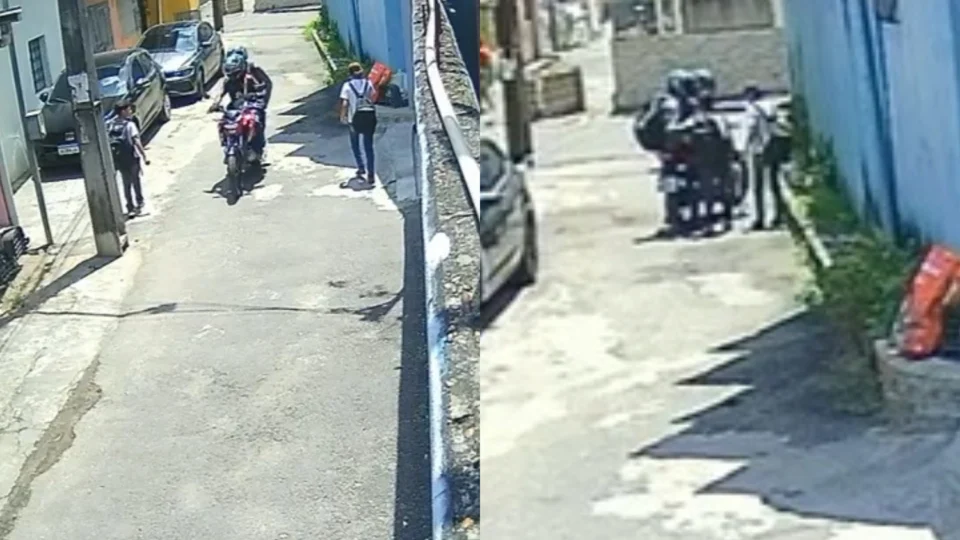 Veja o vídeo: Crianças sofrem tentativa de assalto no Coroado após saírem da escola