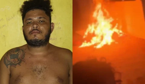 Vídeos de horror: acusado de matar a esposa é retirado da cela, espancado e queimado vivo em frente à delegacia em Tonantins
