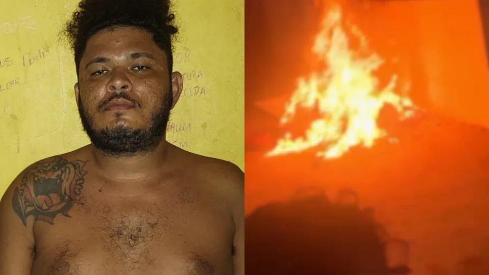 Vídeos de horror: acusado de matar a esposa é retirado da cela, espancado e queimado vivo em frente à delegacia em Tonantins