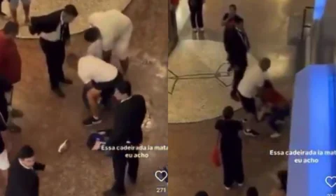 Veja o vídeo: “Ela me roubou!”, grita homem durante confusão por furto no Manauara Shopping