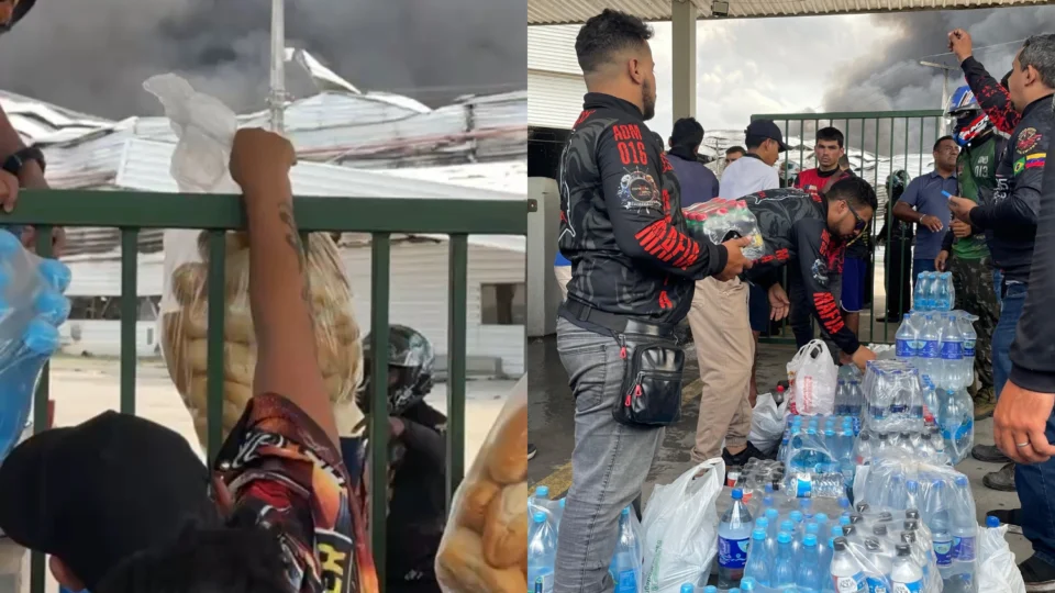 Veja o vídeo: Mais de 500 motoboys se unem para levar alimentos a bombeiros após 24h de incêndio na Effa Motors no Distrito Industrial II