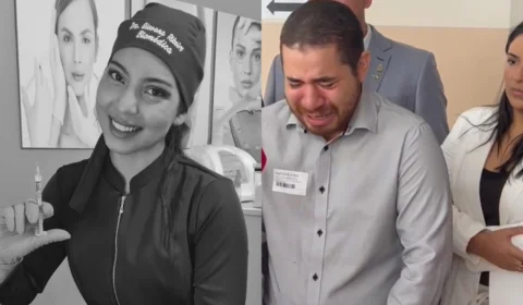 Veja o vídeo: ‘Enterrei dois caixões por culpa de um buraco’, desabafa viúvo de Giovana, grávida que morreu em acidente na Djalma Batista