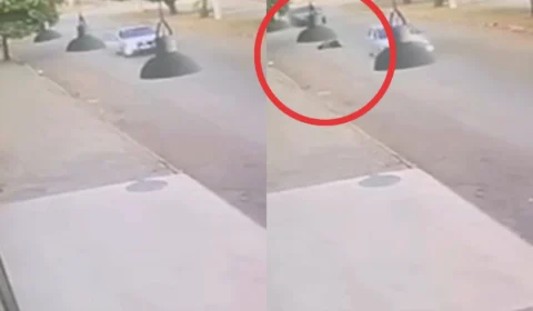 Veja o vídeo: Mulher é brutalmente agredida e jogada de carro em movimento pelo namorado em Goiás