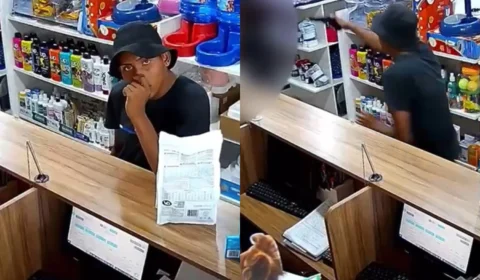 Veja o vídeo: “Passa o celular, vagab*”, diz bandido ao assaltar funcionária de petshop no Tancredo Neves