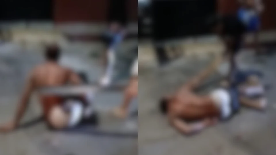 Veja o vídeo: moradores revoltados lincham assaltante após tentativa de arrastão na Raiz